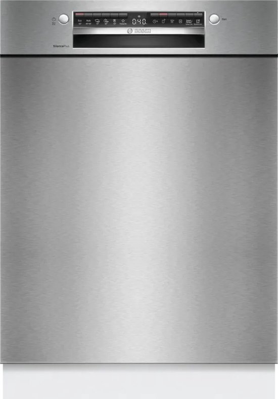 Bosch SMU4ECS28E – Serie 4 – Inbouwvaatwasser – 60 cm – Geborsteld staal – Energielabel A – Home Connect