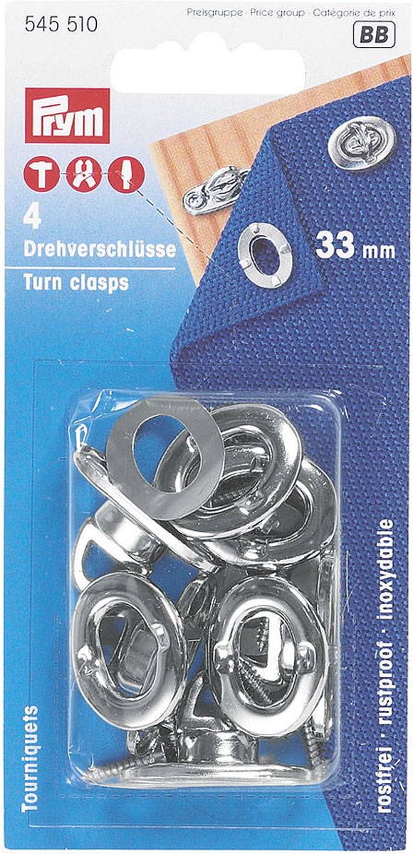 Prym draaigesp voor stof 4 stuks
