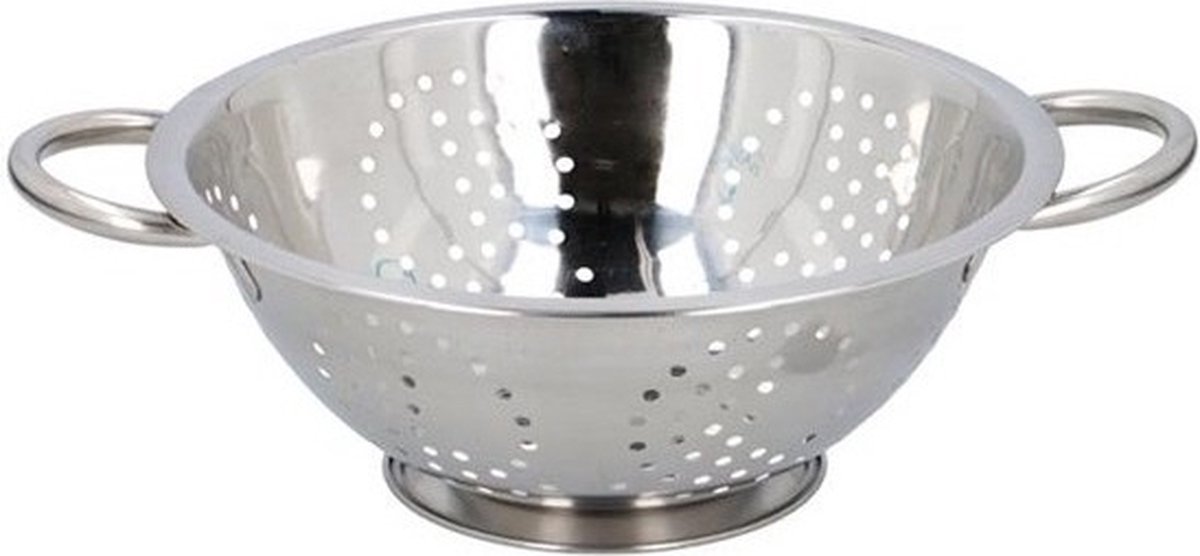 RVS Keuken vergiet - zeef - D24 cm - koken spullen - Pasta / aardappels / groente afgieten