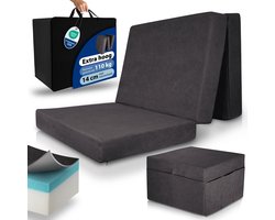 Beautissu VS95 – Premium Opvouwbaar Matras XL 90x200 cm inkl. Hoes –