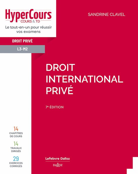 HyperCours - Droit international privé 7ed - cover
