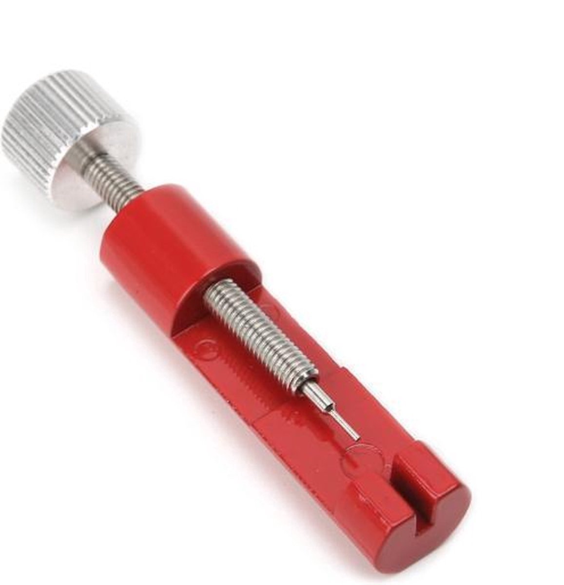 Scoby - Horlogeband Inkortset - Schakel Pin Verwijderaar - Watch Repair Tool - Universeel - Rood