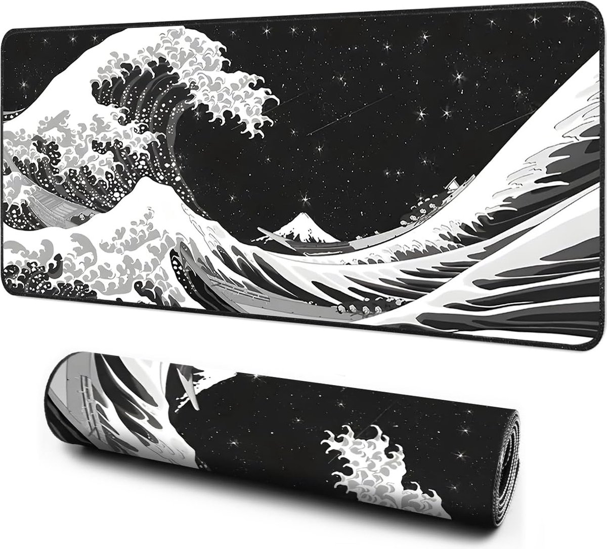 Riokem ® XXL Gaming Muismat 800x300 mm met Antislip Rubber Basis en Stijlvol Ontwerp