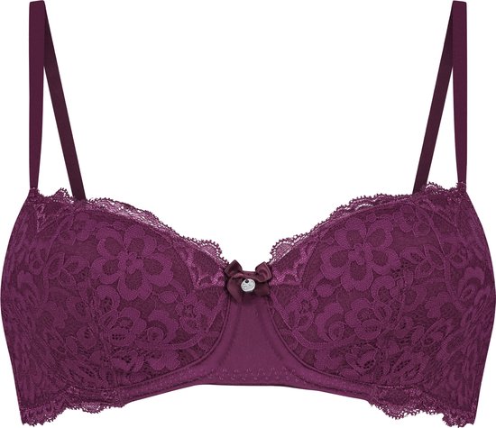 Hunkemöller Dames Lingerie Voorgevormde beugel bh Marine - Paars - maat B75