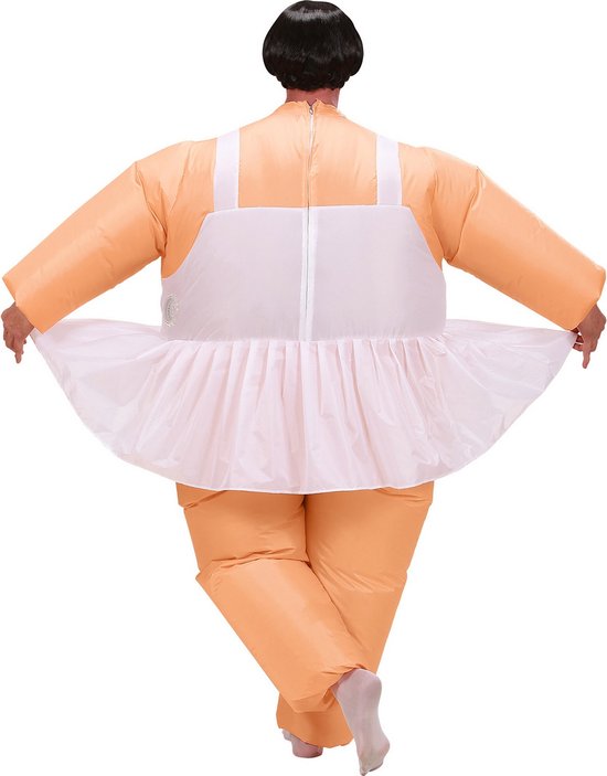Opblaas Kostuum Ballerina Opblaasbaar Pak Danseres Mascotte Opblaaspak