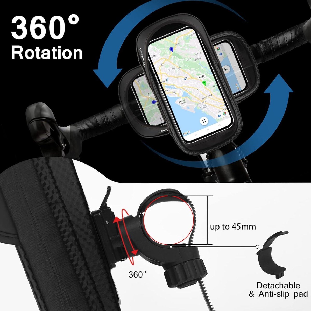 Generic Support De Téléphone Portable De Vélo étanche, Sac Generic Support De Téléphone Portable De Vélo étanche, Sac