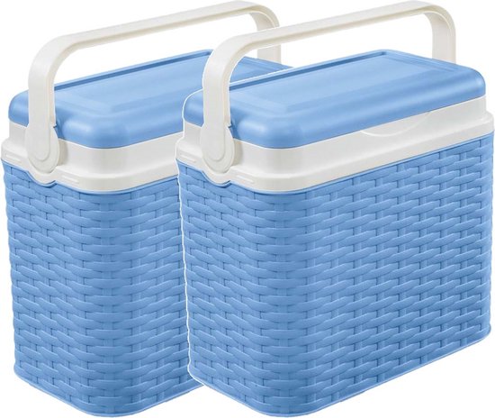 Koelbox Compact Rotan Lichtblauw - Afmeting: 30 x 19 x 28 cm van KOEL — afbeelding 3
