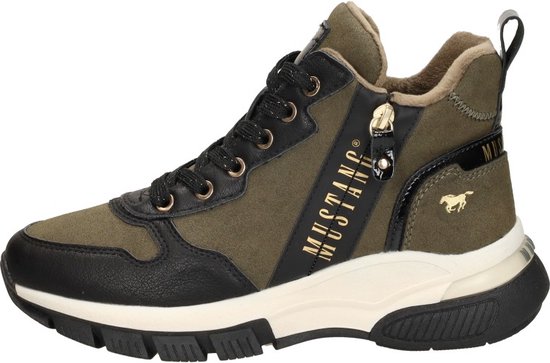 Mustang Baskets pour femmes High Baskets pour femmes hautes - vert - Taille 37