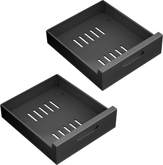 MENGDA Telescopische lade voor de keuken, breedte (26/41/46/56 cm) en set (1/2 stuks) naar keuze, maximale belasting: 12 kg, inclusief rails, opbergmand om uit te trekken (2, geschikt voor 41 cm