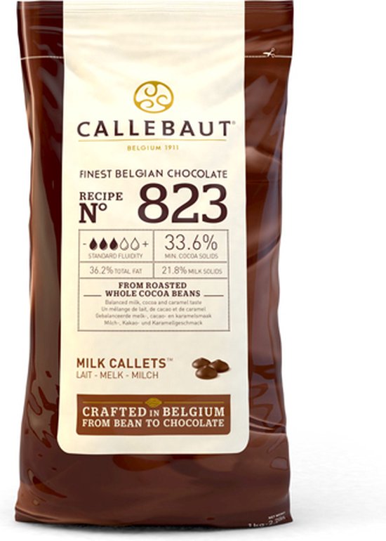 Foto: Callebaut chocolade callets melk 1 kg