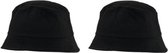 10x chapeaux de pêche / chapeaux de soleil noirs pour adultes - Chapeaux d'été