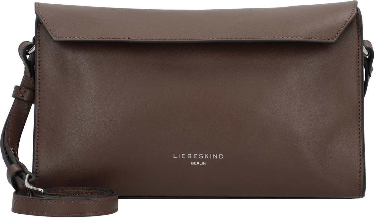 LIEBESKIND BERLIN Schoudertas Lora Calf Optic Shoulderbag Light Truffel Donkerbruin