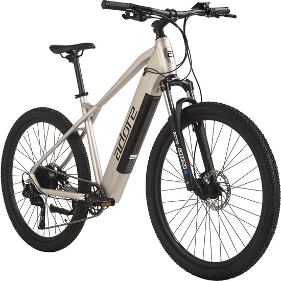 Adore Fiets (elektrisch) ADORE E-MTB 27,5” Alu Mountainbike GV-650 Heckmotor 50NM / 15Ah Geborsteld Zilver mat - 48 cm