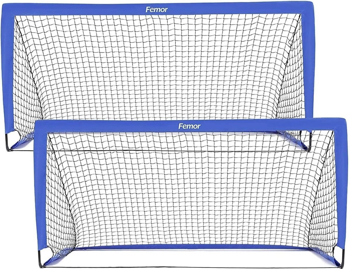 Multis Voetbal Doelen Camping Voetbal Doeltjes 2 stuks Inklapbaar- Trainingsdoelen 180x90x90cm