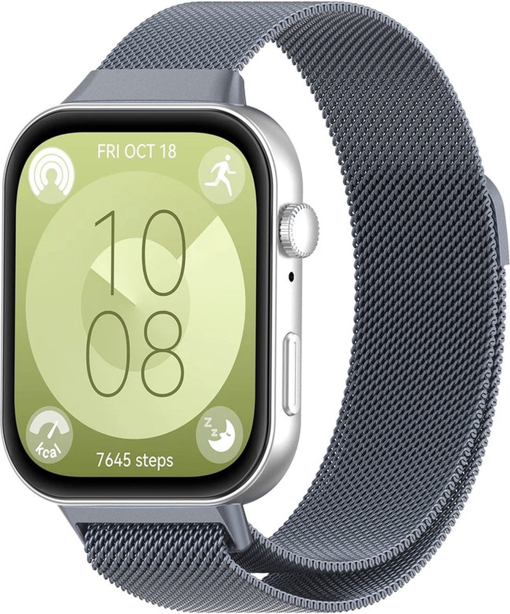 Milanees bandje - geschikt voor Huawei Watch Fit 4 Pro / 4 / 3 - space grey
