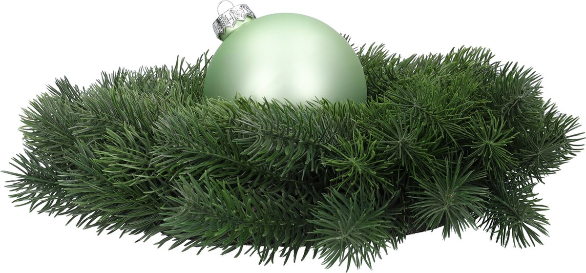 Glazen kerstballen - Set van 4 stuks/100mm - Luxe kerst decoratie - Sfeervolle kerstversiering voor in de kerstboom - Glas - Oyster Grey - Lichtgrijs – foto 4