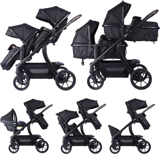 Novi Baby Pacific Duo Premium Kinderwagen - Zwart - geschikt - Novi - €499,99