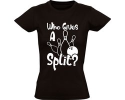 Who Gives A Split Dames T-shirt - bowlen - sport - bowlingbaan - bowlingbal