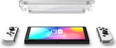 Spigen - Protecteur d'écran Oled pour Nintendo Switch - Verre trempé avec cadre de montage - Transparent - 2 pièces
