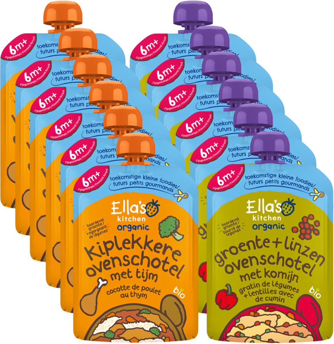 Goedkoopste Ella's kitchen 12 Stuks 6 Maaltijden Pakket