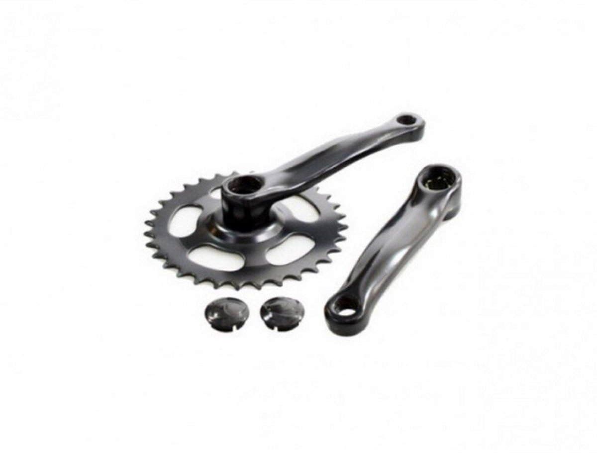 VWP Crankstel 32T 127mm - crankset 20 inch - aluminium - zwart