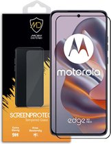 MobyDefend Screenprotector - Geschikt voor Motorola Edge 50 Neo - Screensaver Met Zwarte Randen - Gehard Glas