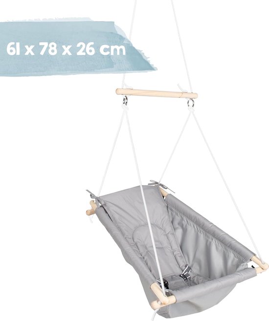 Kinderschommel – Groen, Antislip U-vorm, Verstelbaar Touw (1,3-2 M), 150 Kg Draagkracht – Voor Binnen En Buiten
