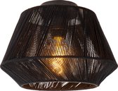 Lucide JESSICA - Plafonnière (Plafondlamp) - Ø 30 cm - 1xE27 - Zwart - Japandi