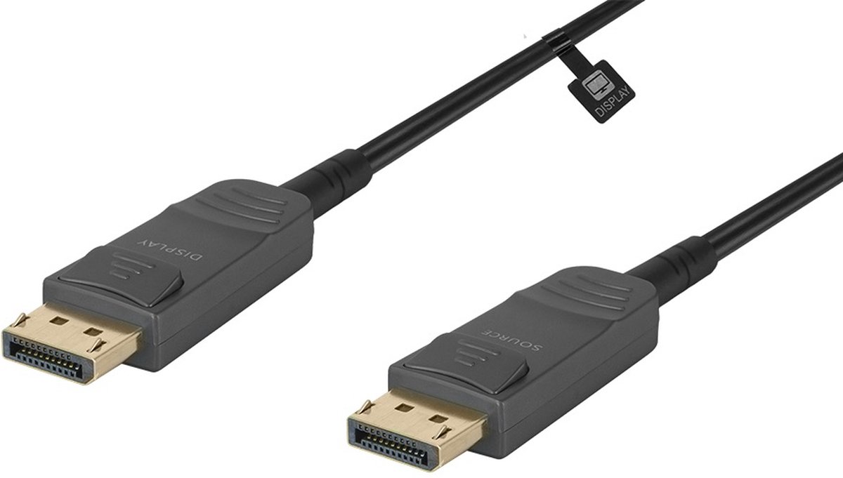KanexPro Actieve Fiber High Speed DisplayPort 1.4 kabel lengte 20 meter