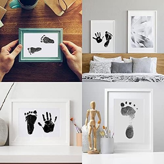 Baby Hand- en Voetafdrukset, 3 Stuks Fotolijst Klei Kit voor pasgeborenen Jongens en Meisjes van Keawe — afbeelding 4