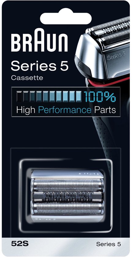 Braun Series 5 52S Cassette Zilver - Vervangend Scheerblad