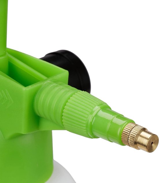 Pulvérisateur pour plantes haute pression à buse orientable avec manomètre 2 litres - blanc vert