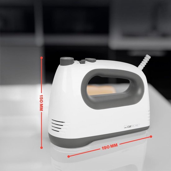 Handmixer - 400 watt motor - Turbostand - 5 snelheidsstanden - Vaatwasserbestendige garde en kneedhaak — afbeelding 5