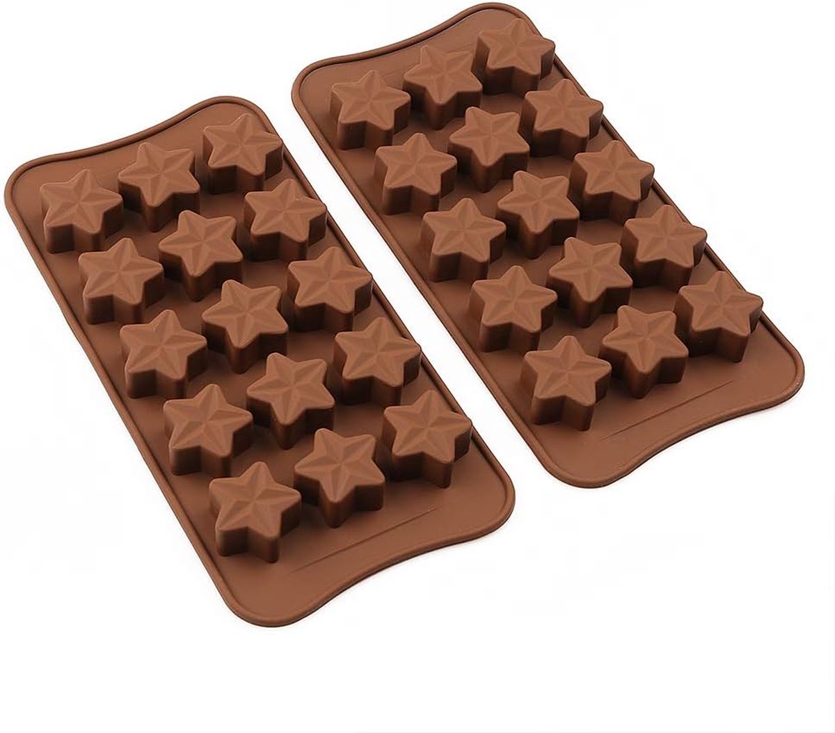 Chocoladevormen / borden om zelf chocolade te maken, set van 4 STUKS