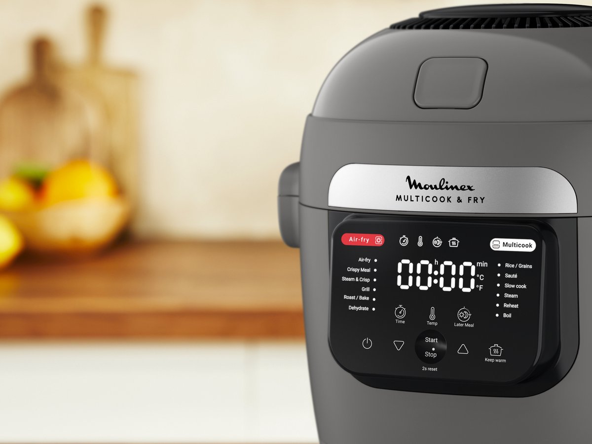 Afbeelding 3 van Moulinex Multicook & Fry MZ730BF0 - Multicooker - Grijs