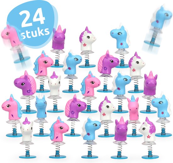 Foto: Isa s friends uitdeelcadeautjes bouncing unicorns 24 stuks traktatie