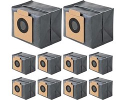 Eufy Premium 10 stuks stofzuigerzakken voor Eufy Clean X8 Pro/X10 Pro Omni robotstofzuiger, stofzak, accessoireset, reserveonderdelen, grote capaciteit