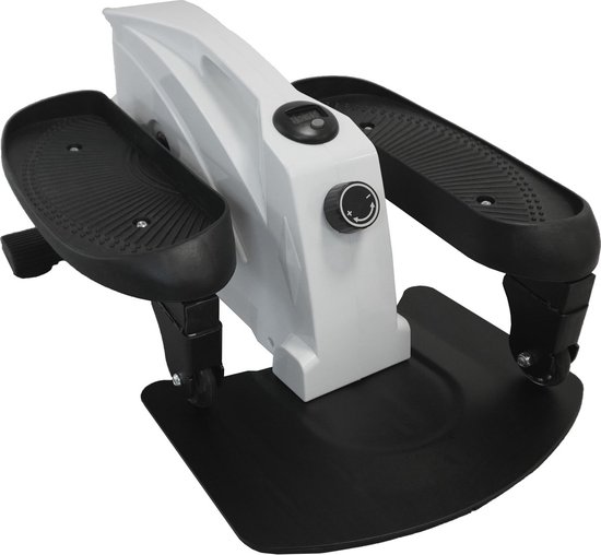 Worktrainer - Stepper - Mini crosstrainer - Chair bike - Cycletrainer - Vélo d'appartement - Desk bike - Résistance réglable - Affichage - Wit