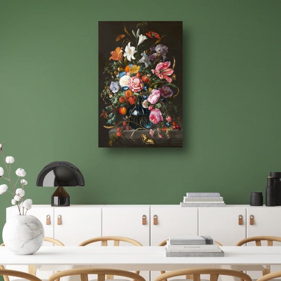 Vase à fleurs - Jan Davidsz. de Heem décoration murale - Affiche Fleurs - Affiche maîtres anciens - Décoration murale classique - Affiches chambre - Peintures & affiches affiche 80x120 cm