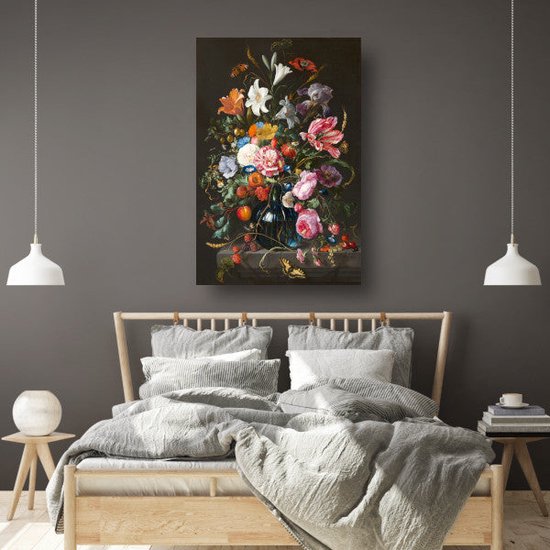 Vase à fleurs - Jan Davidsz. de Heem décoration murale - Affiche Fleurs - Affiche maîtres anciens - Décoration murale classique - Affiches chambre - Peintures & affiches affiche 80x120 cm