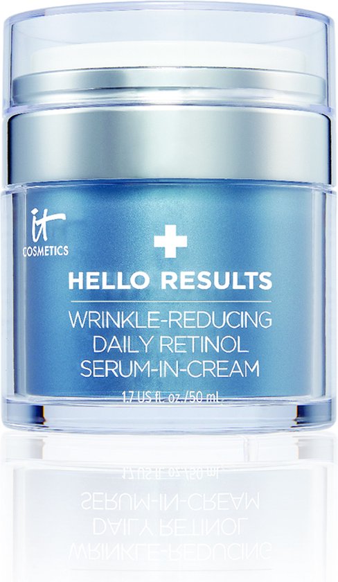 IT Cosmetics Hello Results Pressed Retinol Serum-in-Cream Crème de Jour - Anti-âge & Contre les Taches Pigmentaires - 50ml