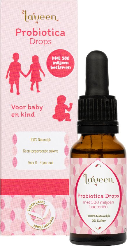 Foto: Bio probiotica drops voor baby en kind 100 natuurlijk 0 suiker bio gecertificeerd