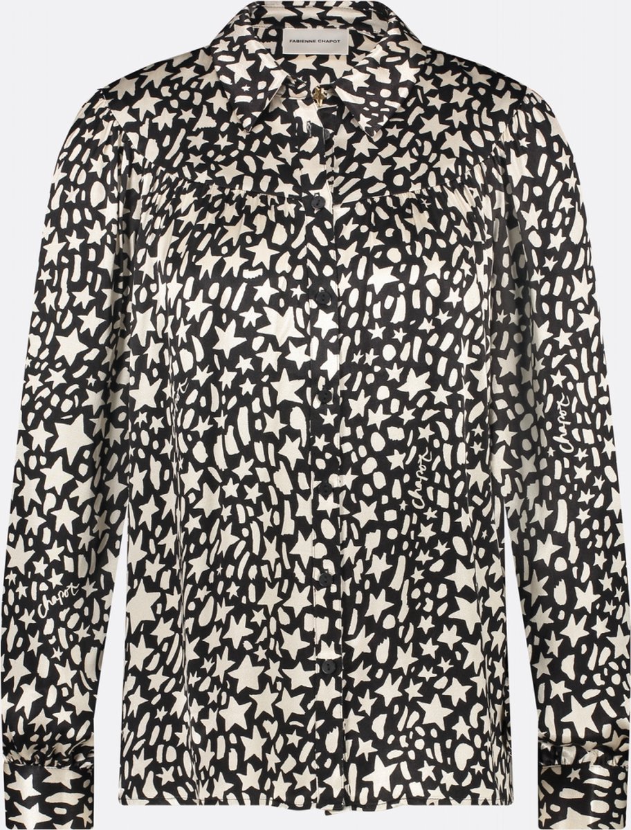 Fabienne Chapot Nina Blouse Dames - Jurken - Zwart - Maat 36
