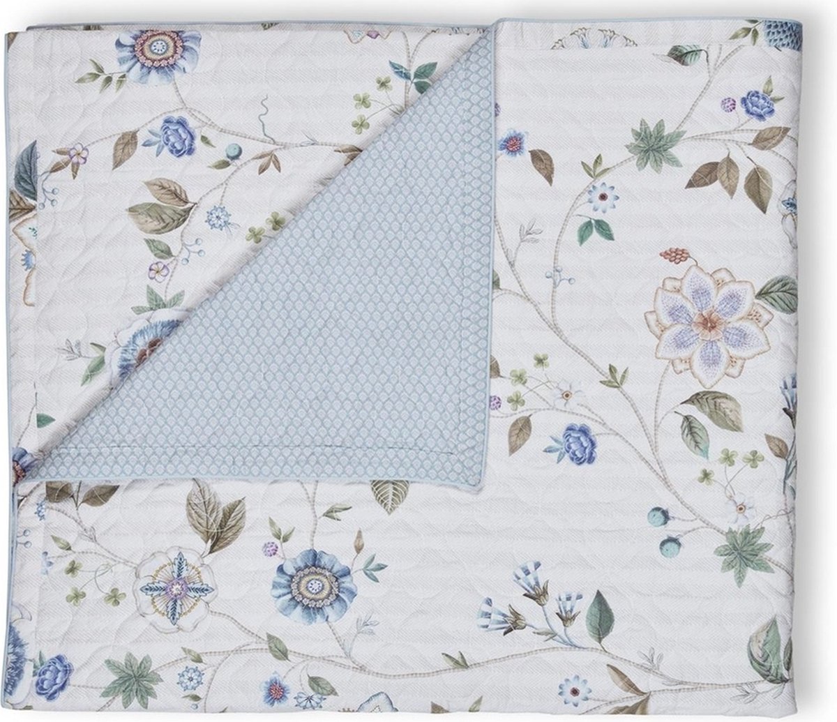 Pip Studio Flores Bailando Quilt - Bedsprei - Gebroken Wit - 100% Percale Katoen - Vulling Polyester