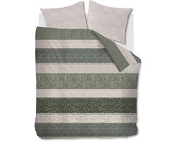 Rivièra Maison - Chester dekbedovertrek - Lits-Jumeaux XL - 260x200/220 cm - Groen