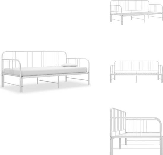 vidaXL Bedframe met opslag Grijs Sonoma 90 x 190 cm Bewerkt - Slaapkamer | Bedden