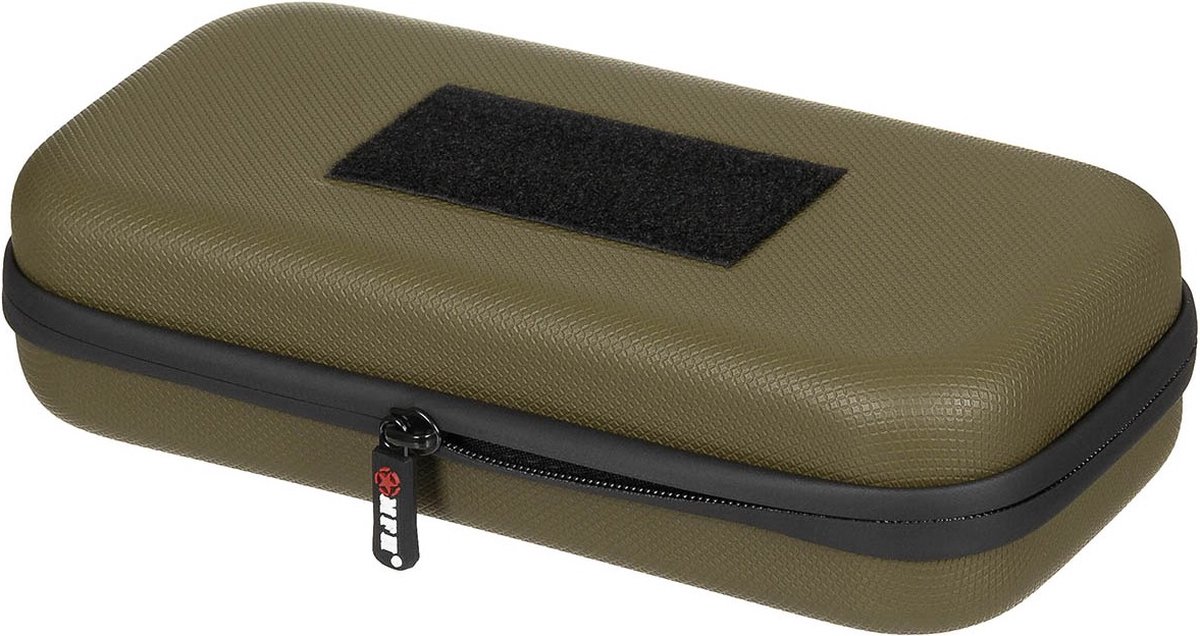 MFH hardshell case large met velcro strips, legergroen