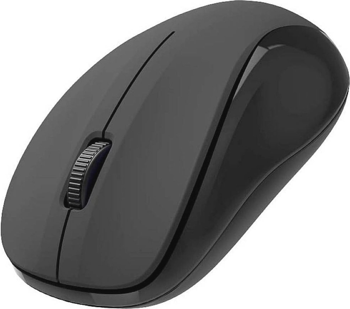Draadloze optische muis met 3 knoppen en geruisloze functionaliteit - voor laptop en pc