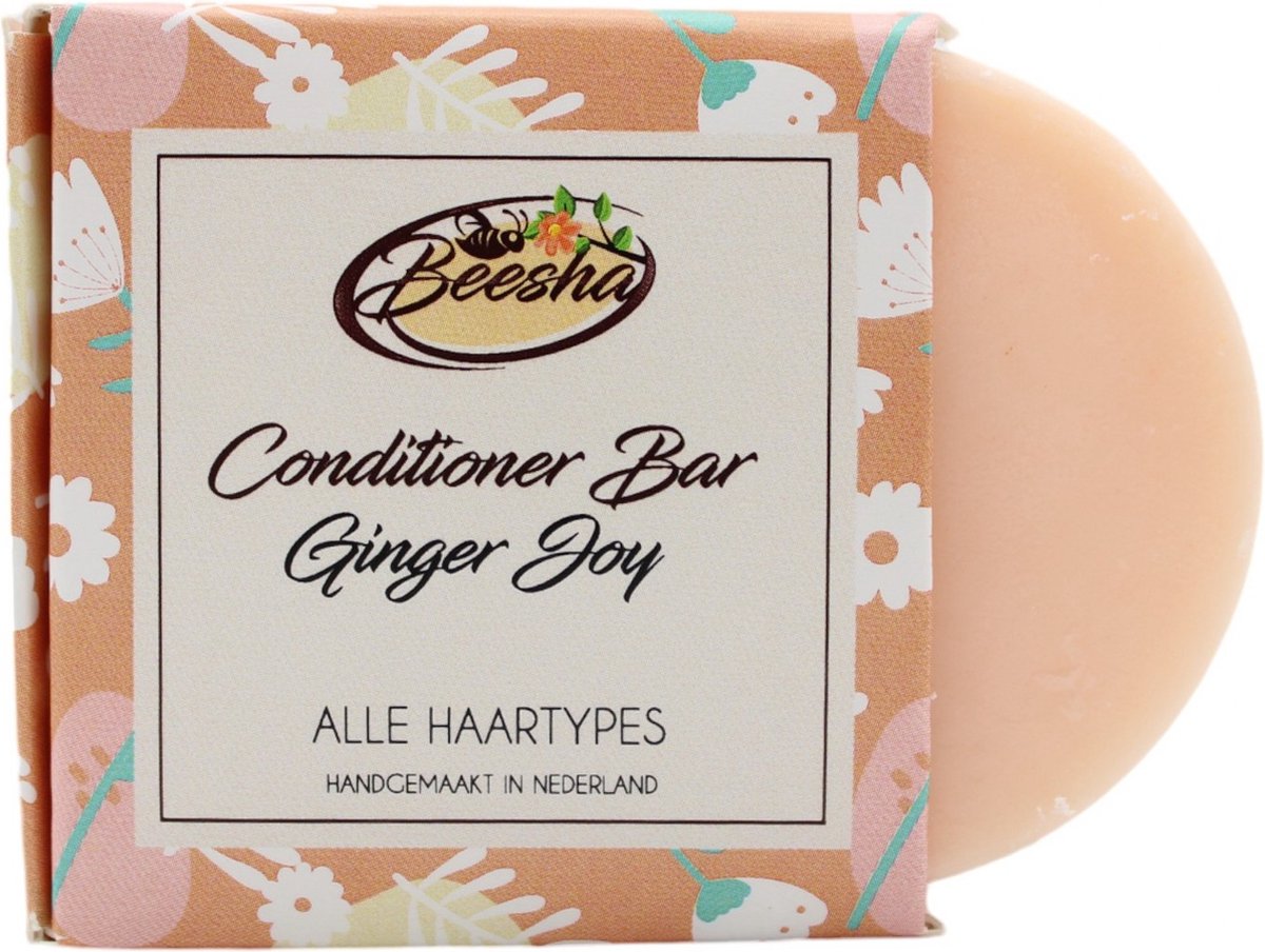 Beesha - Conditioner Bar Ginger Joy - Vegan - Sulfaatvrij - Parabeenvrij - CG Proof