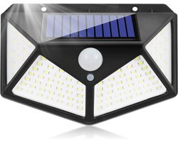 Merkloos Buitenlampen met Bewegingssensor en Zonne-energie - LED Verlichting voor Tuin, Balkon en Garage - IP65 Waterdicht
